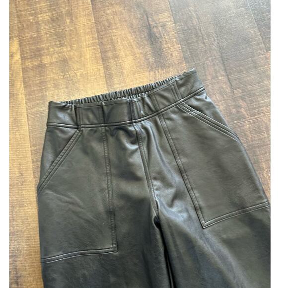 SPANX Faux Leather Like Jogger Pants Pull-On Elastic Waist Size Small - Picture 4 of 10